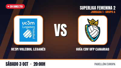 [SF2 - Gr.A] Jornada 1 - UC3M Voleibol Leganés - Guía CDV UFP Canarias