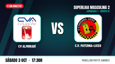 [SM2 26/27 - Group B] Matchday 1 - CV ALMORADÍ - C.V. PATERNA-LICEO