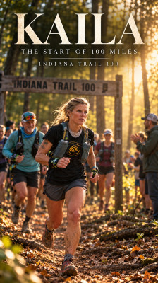 Ashley Cearbaugh Starts the Indiana Trail 100: A 100-Mile Ultramarathon · Kaila