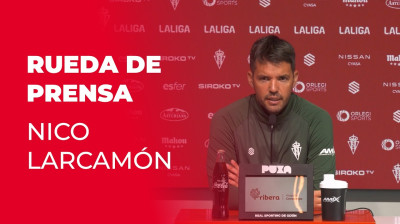 Nico, voorafgaand aan de wedstrijd Real Sporting-Celta Fortuna