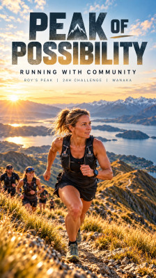 Trail Running at Roy’s Peak, New Zealand, with Tanya Bottomley · Peak of Possibility
