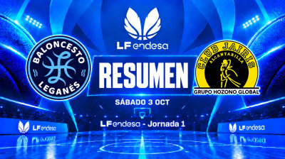 Shrnutí zápasu Innova-TSN Leganés vs. Hozono Global Jairis | 1. kolo | LF Endesa 2026/2027
