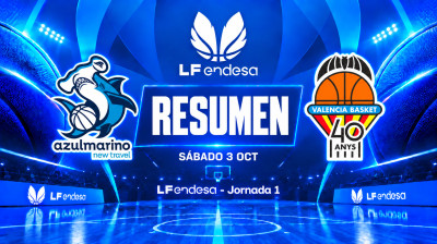 Resumen Azulmarino Mallorca Palma vs Valencia Basket | Jornada 1 | LF Endesa 2026/2027