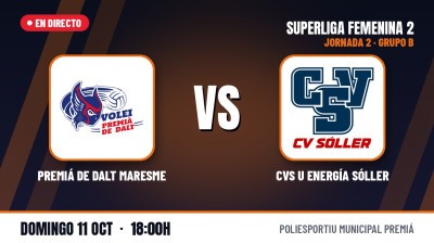 [SF2 - Gr.B 26/27] Jornada 2 - PREMIÁ DE DALT MARESME - CVS U ENERGÍA SÓLLER