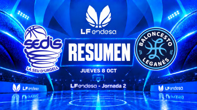 Shrnutí zápasu Cadí La Seu vs. Innova-TSN Leganés | 2. kolo | LF Endesa 2026/2027