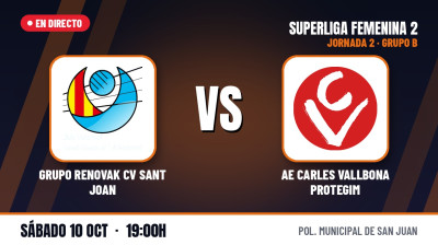 [SF2 - Gr.B 26/27] Jornada 2 - GRUPO RENOVAK CV SANT JOAN - AE CARLES VALLBONA PROTEGIM