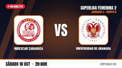 [SF2 – Skupina B 26/27] 2. kolo – INDESCAR ZARAGOZA – UNIVERSIDAD DE GRANADA