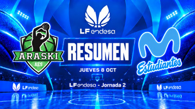 Resumen Kutxabank Araski vs Movistar Estudiantes | Jornada 2 | LF Endesa 2026/2027
