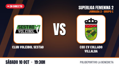 [SF2 - Gr.C 26/27] 2e journée - CLUB VOLEIBOL SESTAO - COX CV COLLADO VILLALBA