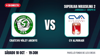 [SM2 - Group B 26/27] Matchday 2 - CRATEVO VÓLEY ARENYS - CV ALMORADÍ