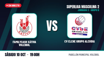[SM2 - Group B 26/27] Matchday 2 - FAMILYCASH XÁTIVA VOLEIBOL - CV ELCHE GRUPO ALCUDIA