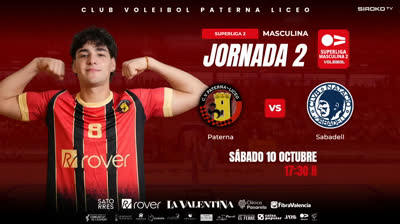 [SM2 - Group B 26/27] Matchday 2 - C.V. PATERNA-LICEO vs. CLUB NATACIÓ SABADELL