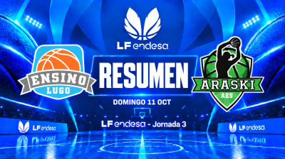 Resumen Durán Maquinaria Ensino vs Kutxabank Araski | Jornada 3 | LF Endesa 2026/2027
