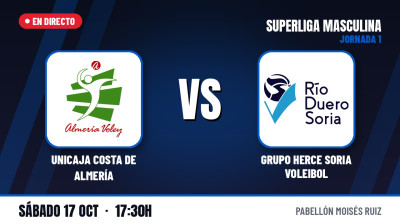 [MEN'S SUPERLEAGUE] Matchday 1 | Unicaja Costa de Almería vs. Grupo Herce Soria Voleibol