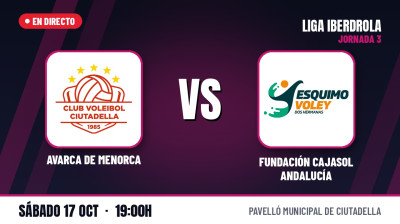 [Iberdrola League 26/27] Matchday 3 - AVARCA DE MENORCA - FUNDACIÓN CAJASOL ANDALUCÍA