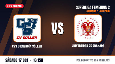 [SF2 – Gr.B 26/27] 3. kolo – CVS U ENERGÍA SÓLLER – UNIVERSIDAD DE GRANADA