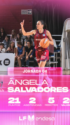 De bedste spil fra Ángela Salvadores i kampen mellem Inversus Gernika Bizkaia og Innova-TSN Leganés | LF Endesa 2026/2027